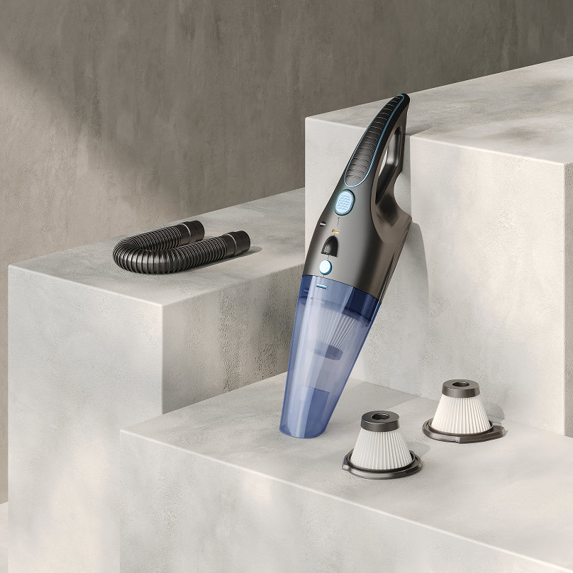 miwa draadloze handstofzuiger met hoge zuigkracht / Stofzuiger zonder stofzak voor moeilijk bereikbare plekken / Gebruiksduur tot 20 minuten