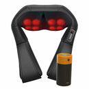 Nekmassageapparaat met warmtefunctie voor nek, schouders & rug / Elektrische diepe weefselmassage / 3 instelbare snelheden / Geschikt voor thuis, kantoor & auto