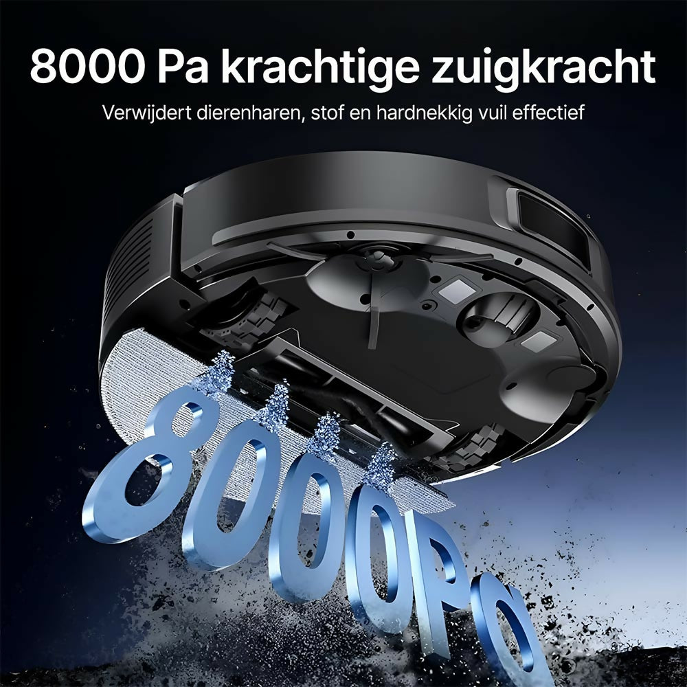 ILIFE V3x robotstofzuiger en dweil, sterke zuigkracht, rolborstelreiniging, reiniging van meerdere vloeren, huisdierhaarvriendelijk, wifi en GH, Alexa, automatische tapijtboost, reinigt tot 2000 m²