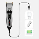 Tondeuse voor mannen / elektrisch oplaadbare baardtrimmer / ook geschikt voor honden / met geleidingskammen / 5 standen / eenvoudig te reinigen