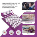 Acupressuurmat / Volledige lichaamsmassage tegen spanningen & pijn / 7.911 massagepunten / Incl. hoofdkussen en draagtas