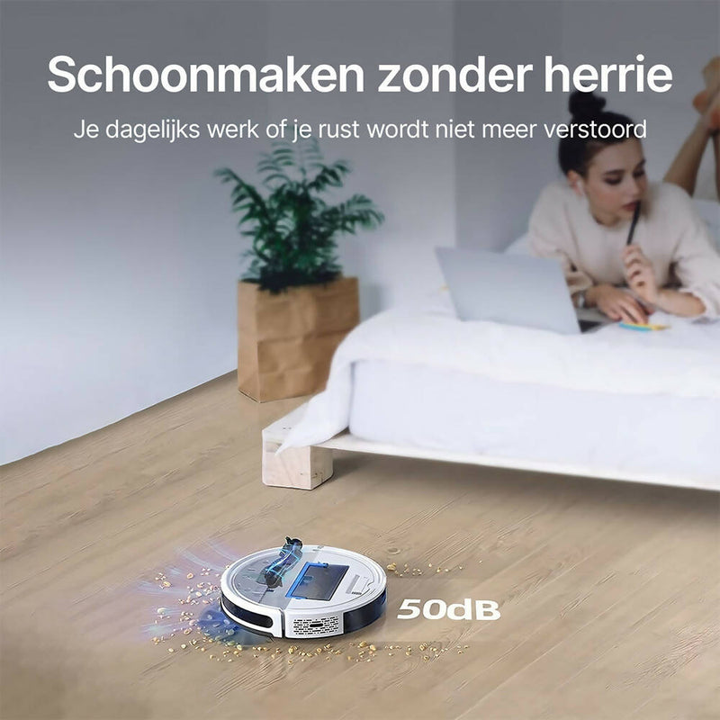 Robotstofzuiger met dweilfunctie / 3000 Pa / Vegen, stofzuigen, dweilen / 3-in-1 robotstofzuiger / Wifi / Alexa & app-bediening / Ideaal voor dierenharen, tapijten en harde vloeren