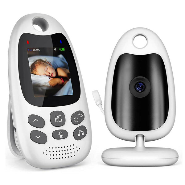 Babyfoon met camera / 2-inch video-babymonitor met audio / VOX-functie / intercomfunctie / nachtzicht / temperatuurbewaking (2,0 inch)