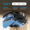 Robotstofzuiger / dweilfunctie / 4500PA / 180 minuten looptijd / Slimme routeplanning / Groot stofreservoir / 3 HEPA-filters / Auto-Boost voor hoogteverschillen / App-bediening