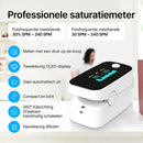 Saturatiemeter / bloedzuurstofmonitor / saturatiemeter voor vingers / met OLED-display / professioneel en zeer nauwkeurig / ideaal voor gezinnen, ouderen en ziekenhuizen